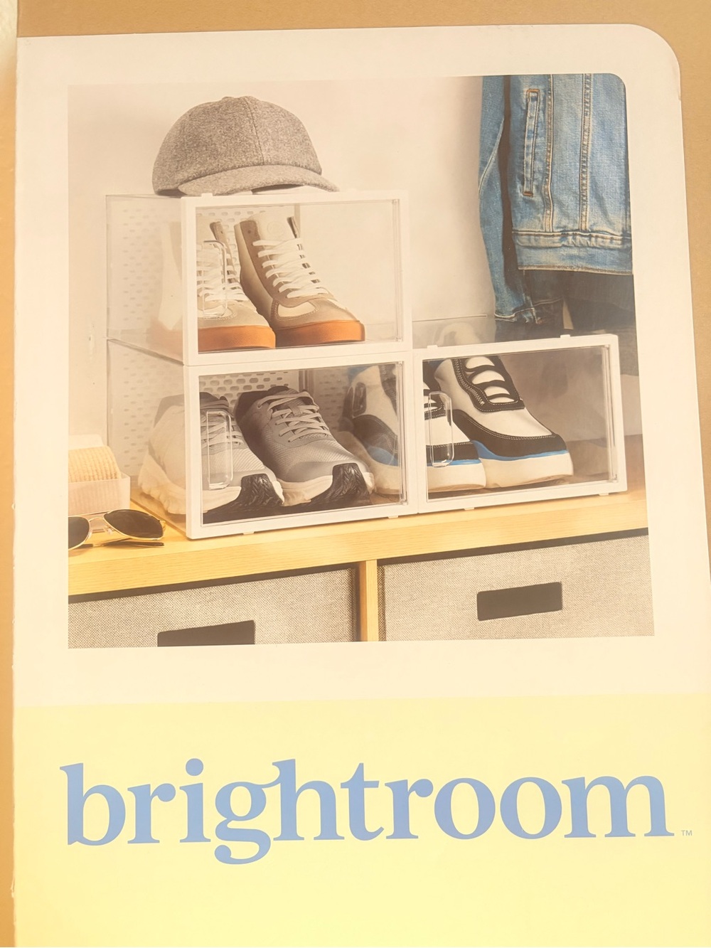 Target Brightroom White Stackable Shoe Boxes with Clear Front Panels